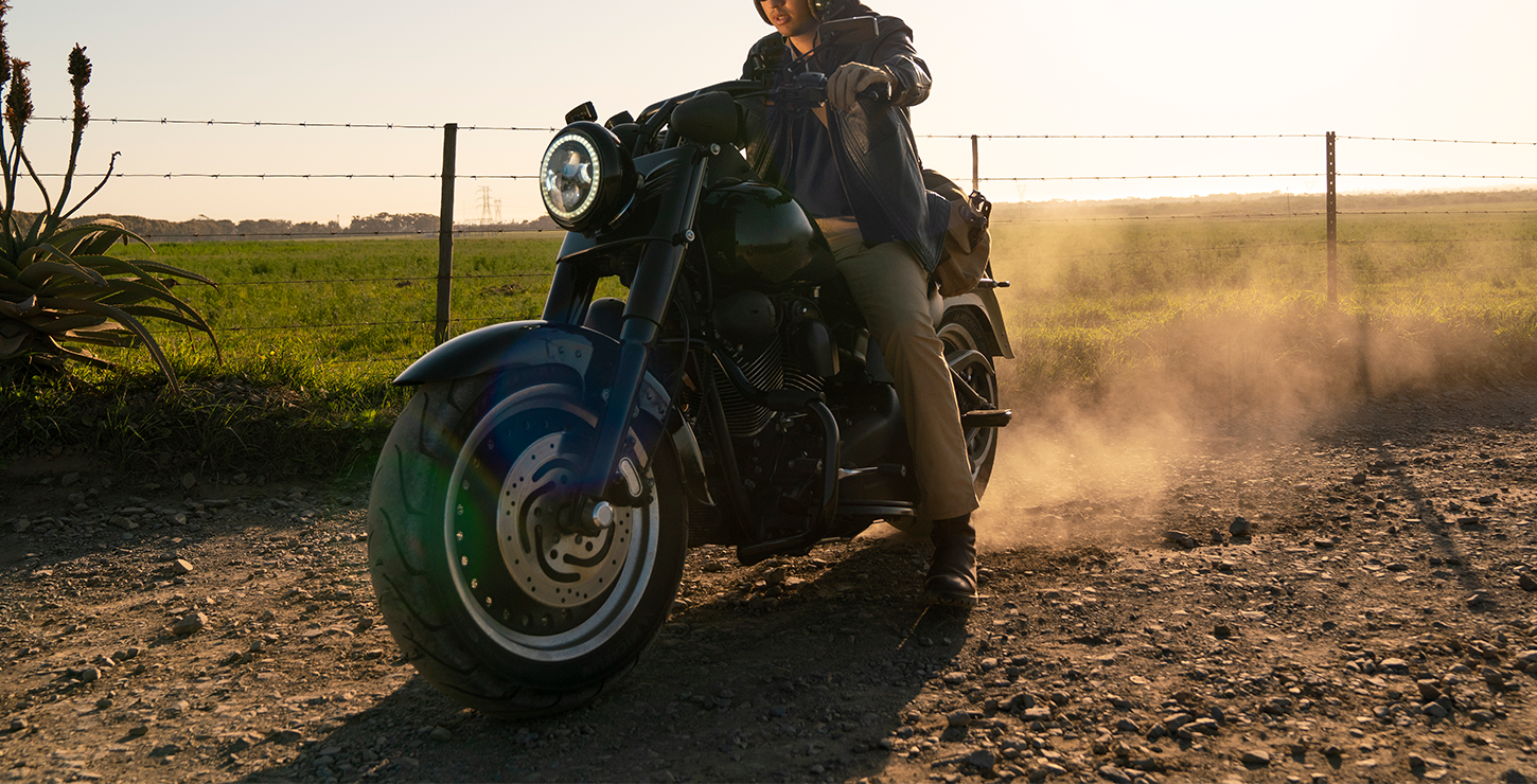 man riding motorcycle