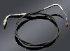 BLACK CHOKE CABLE FOR YAMAHA V-STAR 1100 CLASSIC/SILVERADO 00-UP & CUSTOM 99-09