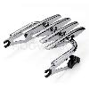 CHROME DETACHABLE HARLEY TOURING '09-'17 STEALTH LUGGAGE RACK