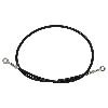 BLACK STEEL FINISH SINGLE BRAKE LINE KIT FOR HONDA 05-UP VTX1300R