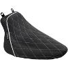 BARE BONES SOLO SEAT - DIAMOND STITCH W/ WHITE STITCHING/PIPING - BLACK - FL '08-'17 (copy)