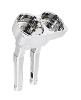 METHOD® BAGGER KICKBACK RISERS - CHROME