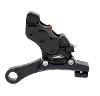 REAR 6-PISTON DIFFERENTIAL BORE BRAKE CALIPERS - BLACK