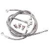 STAINLESS STEEL FINISH 3 BRAKE LINE KIT FOR YAMAHA 86-97 XV 750-1100 VIRAGO