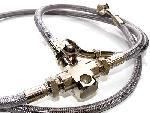 STAINLESS TRIPLE FRONT BRAKE LINE KIT FOR YAMAHA ROADSTAR 04-11