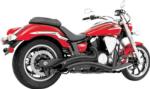 FREEDOM BLACK CERAMIC RADIUS EXHAUST FOR HONDA VTX1800 C/F/R/N/S/T 