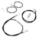 BLACK CABLE AND LINE KIT FOR 12-14" HANDLEBARS (KAWASAKI VN900 CUSTOM 07-UP)