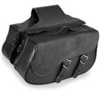 ZIP OFF SLANT MEDIUM CLASSIC SADDLEBAGS (17" W X 9" H X 6" D )