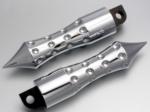 CHROME STUD DRIVER FOOTPEGS (PAIR) 