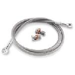 STAINLESS STEEL FINISH SINGLE BRAKE LINE KIT FOR HONDA VT 600 C SHADOW 95-05