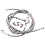 STAINLESS STEEL FINISH 3 BRAKE LINE KIT FOR YAMAHA 00-08 VSTAR CLASSIC/ SILVERADO