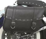 UNIVERSAL HIGHWAYMAN RIVET SLANT-STYLE MEDIUM SADDLEBAGS (13" x 9 1/2" x 6") 