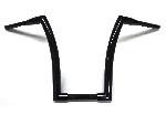 CUSTOM APE HANGER CHUBBY 1-1/2" BLACK HANDLEBARS HARLEY